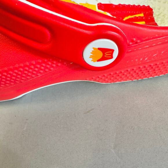 CROCS McDonald's Classic Clog French Fry with jibbitz Women's Size 7 mens size 5 - Picture 9 of 16